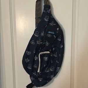 Kavu Blue Sling Day Pack with Unique Pattern